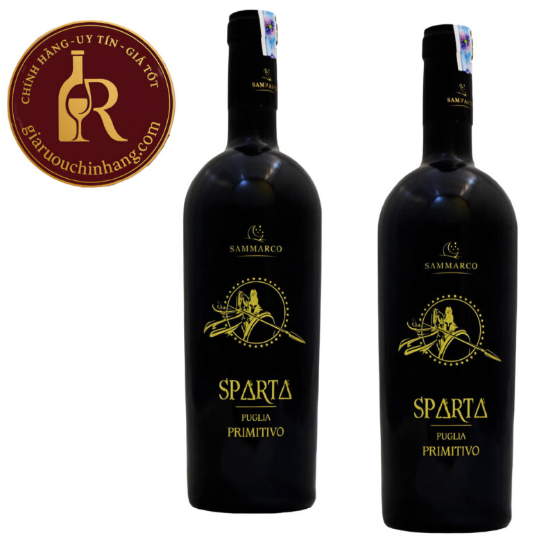 VANG Ý SPARTA 19 ĐỘ PUGLIA PRIMITIVO CHÍNH HÃNG