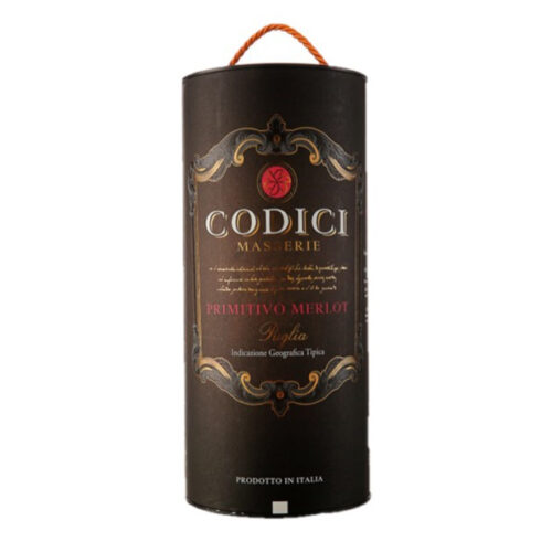 Bịch Codici Tarantino Primitivo Merlot 3L