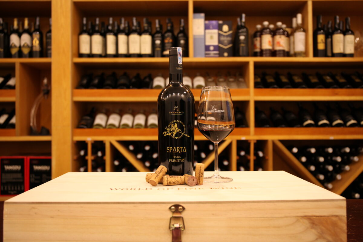 VANG Ý SPARTA 19 ĐỘ PUGLIA PRIMITIVO CHÍNH HÃNG