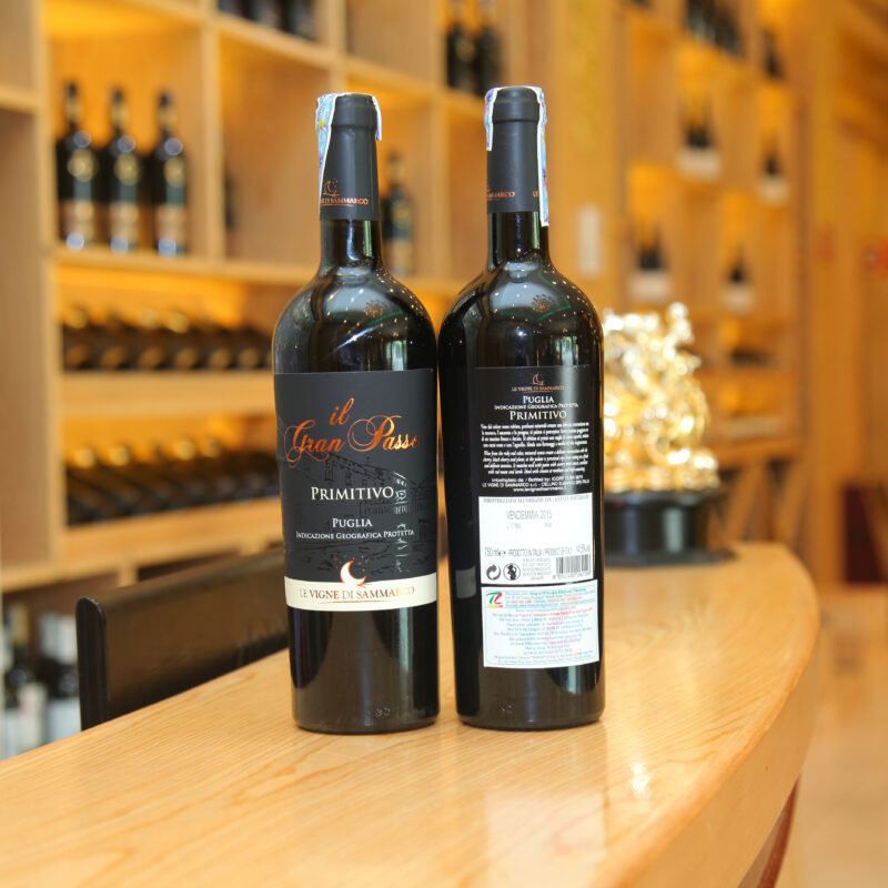 Rượu Vang Ý IL Gran Passo – Primitivo Puglia Cao Cấp